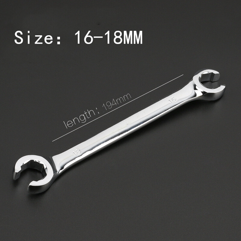 Flare Nut Wrench Set Metric 6 Point Fuel Brake Hydraulic Fluid Line ...