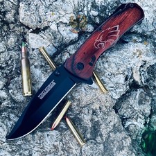 TAC FORCE ASSISTED OPENING LINERLOCK FOLDING POCKET WITH PAKKAWOOD EAGLE HANDLE