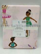 Pottery Barn Kids Ballet Positions Cotton Duvet Cover Full/Queen Pink 109B