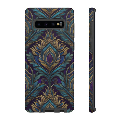 Gold, Blue, Purple Design Tough Cases