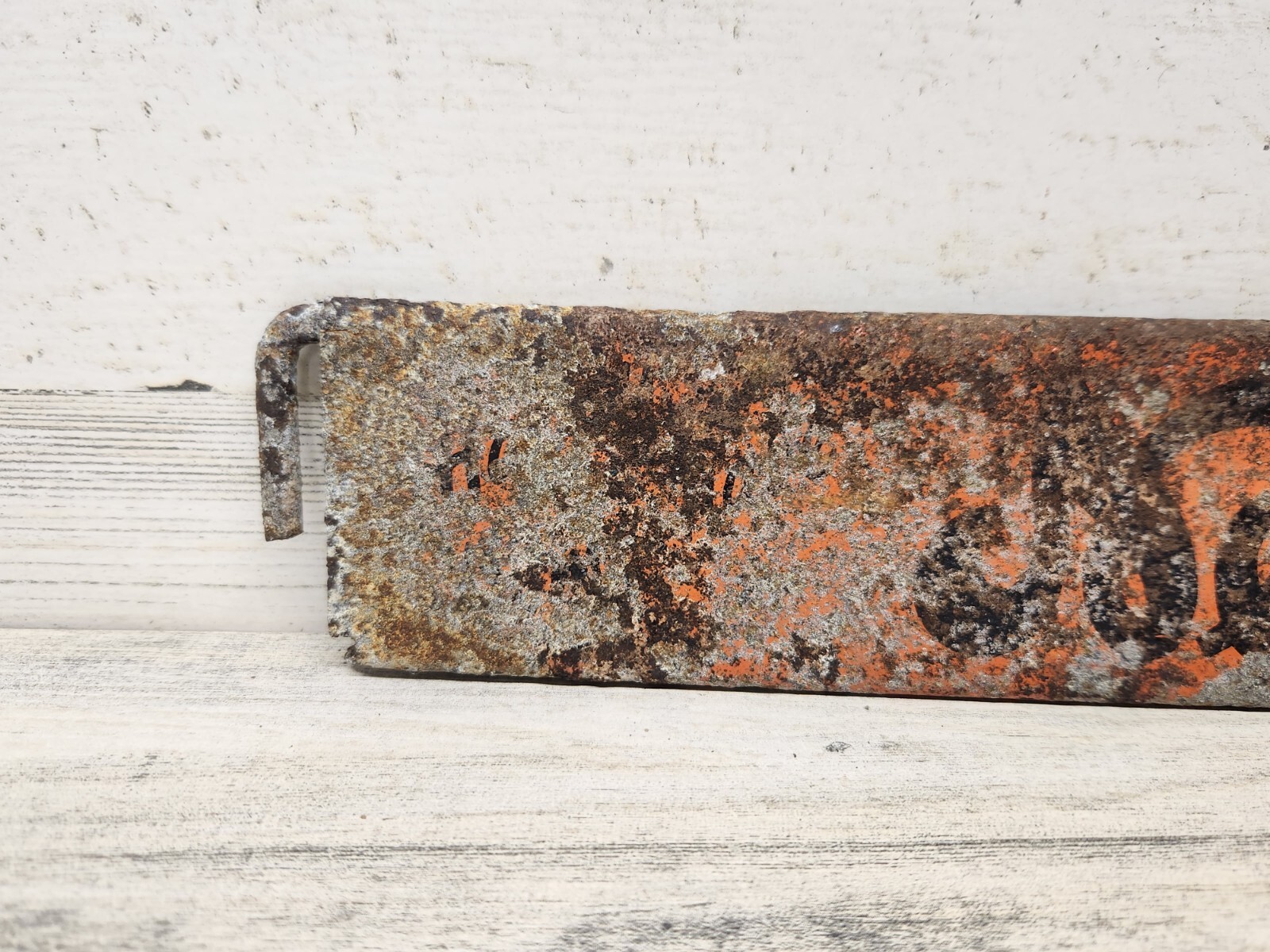 Vintage Patina Nesbitts Orange Soda Door Push Sign