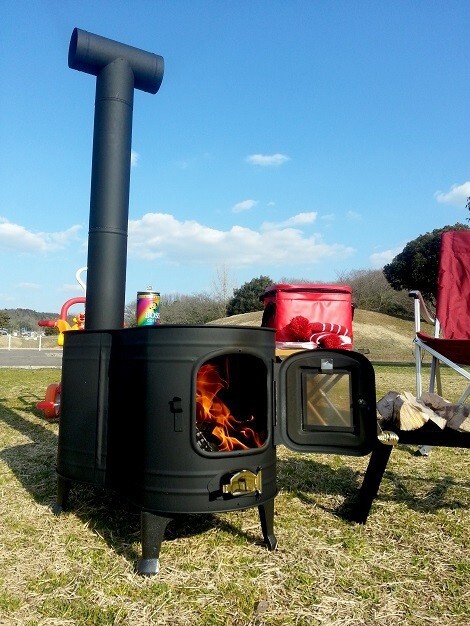 HONMA ASW-60B Clock-type wood stove with black heat-resistant window | eBay