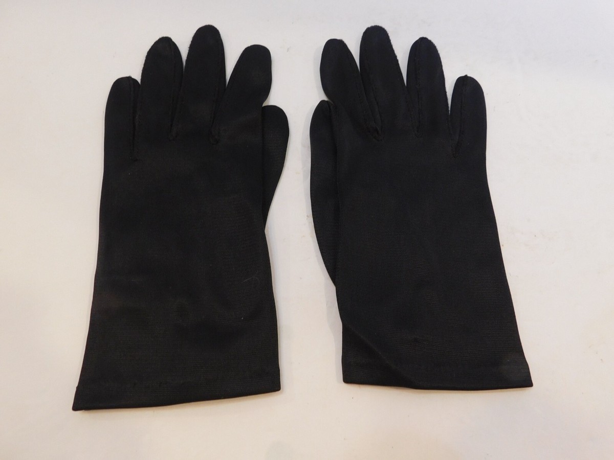 LADIES BLACK STRETCH NYLON DRESS GLOVES UNLINED SIZE 6.5-7.5 | eBay LADIES BLACK STRETCH NYLON DRESS GLOVES UNLINED SIZE 6.5-7.5 | eBay