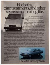 1985 VOLVO 760 GLE Vintage Original Print AD Blue Sedan car photo English Canada