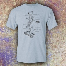 Cool - Slot Car Motor - Exploded View - Thunderjet - T-Shirt - Free Shipping