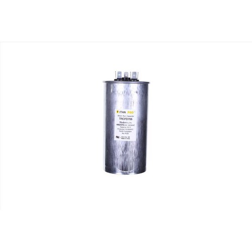 Packard TRCFD705 Titan Pro Run Capacitor 70+5 MFD 440/370-Volt Round Silver - Picture 3 of 6