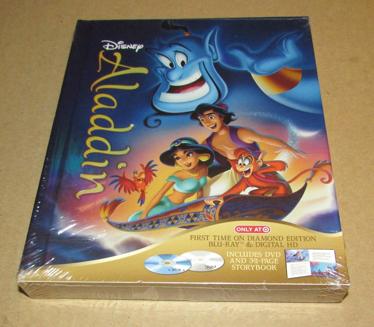 Disney Aladdin Blu-ray DVD, 2015, 2-Disc Set Diamond Edition