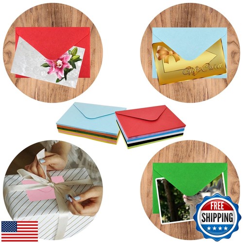 60 Pcs Gift Card Envelopes, Assorted Color Mini Envelopes with Gummed Closure - Picture 4 of 5