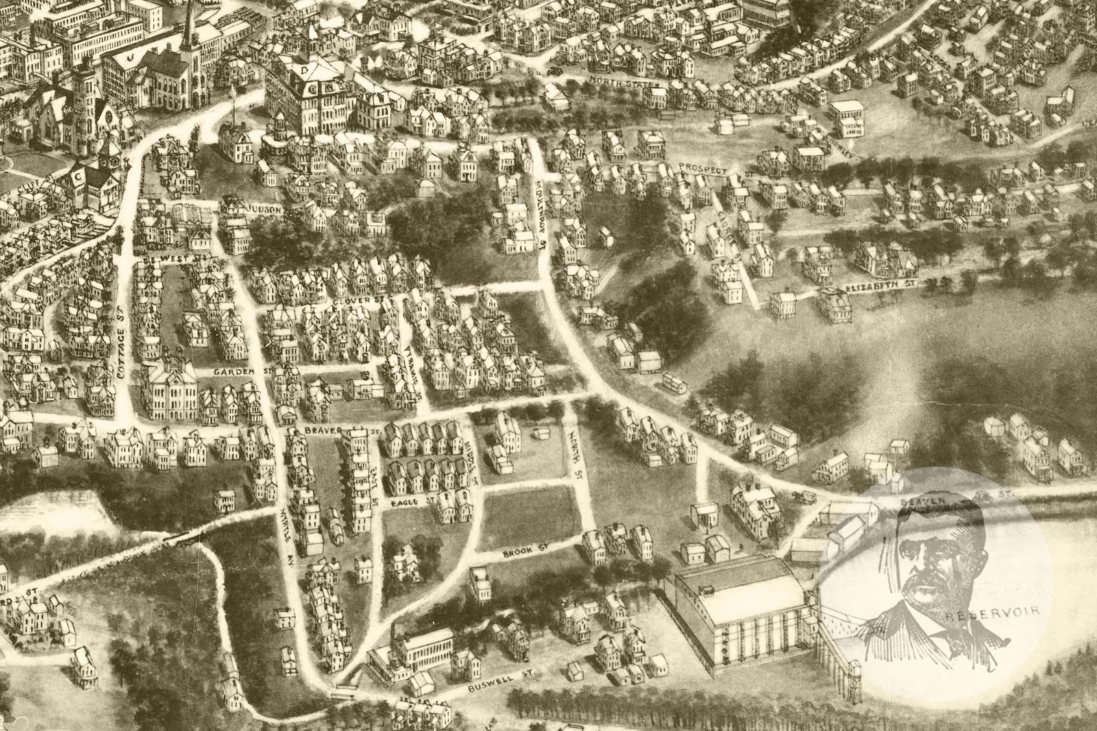 Old Map of Machias, ME from 1896 Vintage Maine Art, Historic Decor eBay