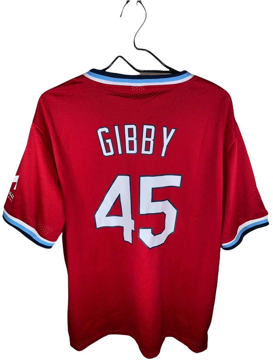 Louis Cardinals BOB GIBSON ‘Gibby’ #45 JERSEY Men’s Size XL Red/White