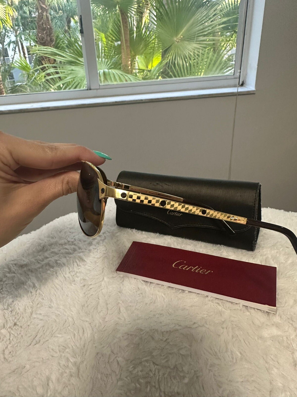 Cartier Edition SantosDumont Gold sunglasses 130mm eBay