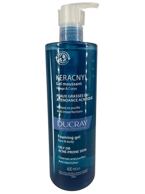 Ducray Keracnyl Foaming Gel 400ml / 13.5oz  Face and Body