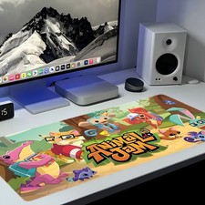 40 90cmAnimal Jam Themed Gaming Mouse Pad with Iconic Characters Jammers, Monke