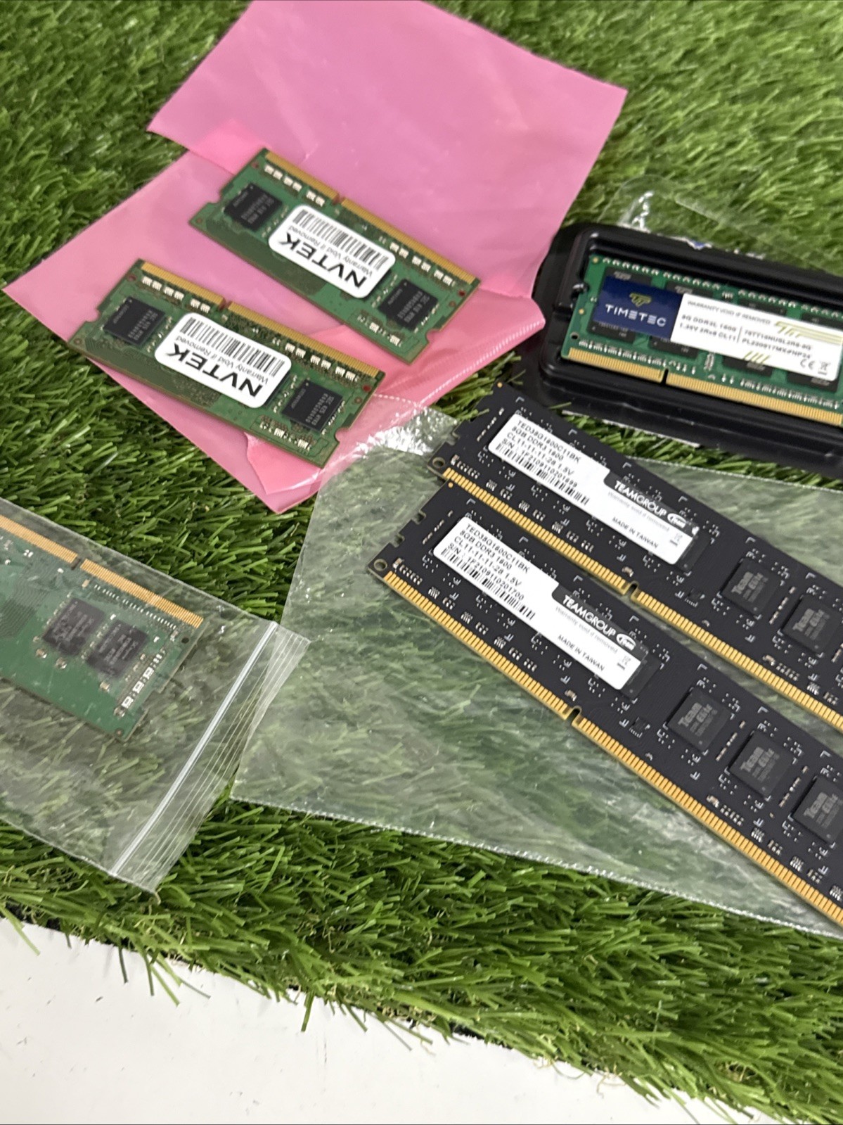 8GB DDR3 1600 PAIR (16GB)  TED38G1600C11BK + HUGE LOT OF RAM PART ETC..