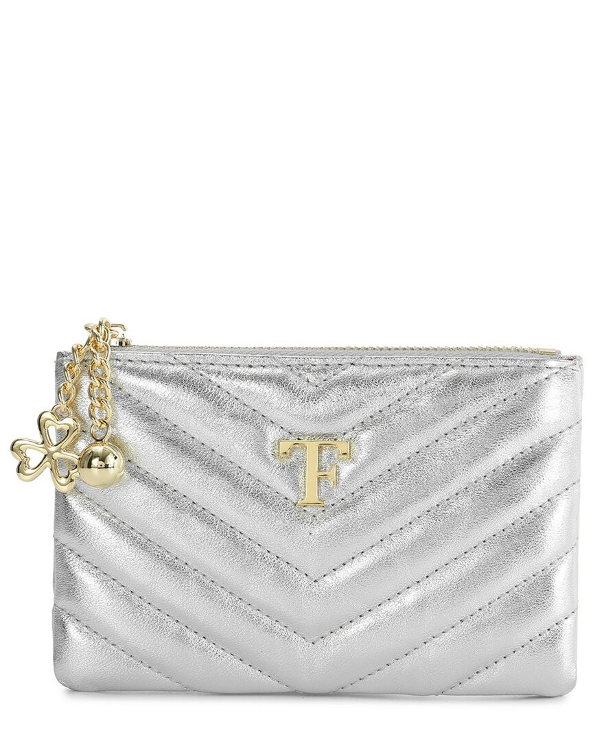 Женский серебристый кошелек из стеганой кожи Tiffany - Fred Paris