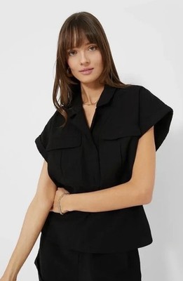 New Tuckernuck SCOTTIE SHIRT Womens BLACK TOP Size XL Retail $128 DISCONTINUED