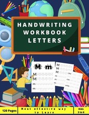 Handwriting Workbook LETTERS: Preschool, Kindergarten, Pre K writing paper with