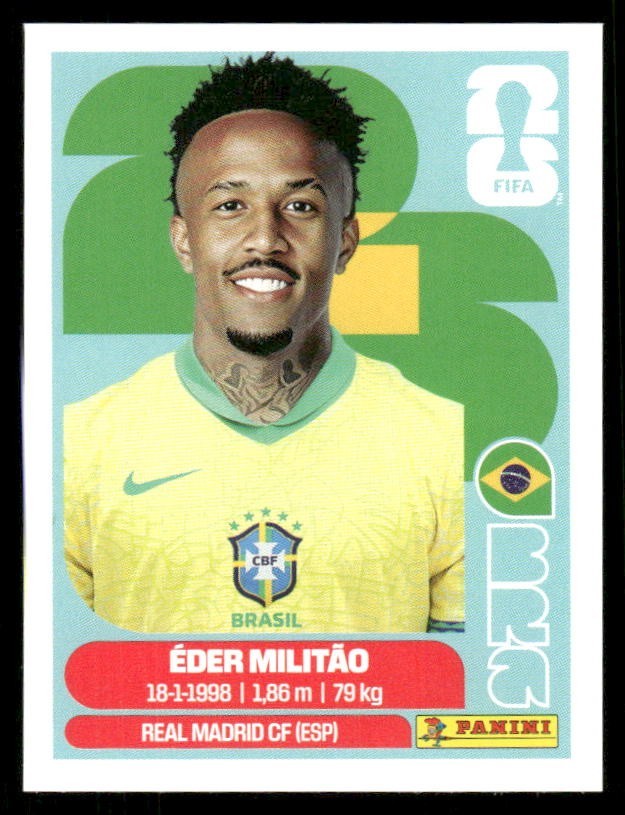 2026 USA Fifa World Cup Panini Sticker EDER MILITAO Brazil BRA5
