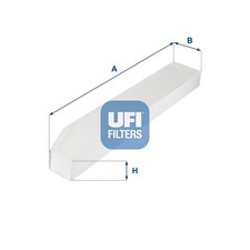 Innenraumfilter UFI 53.257.00 Partikelfilter für WK CHEROKEE WJ WH JEEP WG 3 KJ