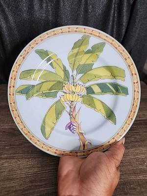 Andrea by Sadek ''Trade Winds'' Banana Tree~  / Luncheon Plate ~ Mint Cond. 8 1/2''