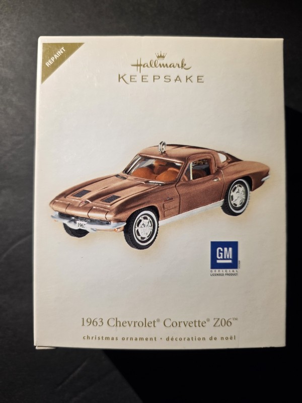 1963 CHEVROLET CORVETTE Z06 REPAINT 2008 HALLMARK KEEPSAKE ORNAMENT