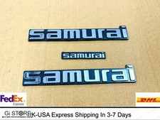 Suzuki Samurai Side And Dash Emblem Badge Logo Set Suzuki Samurai Side And Dash Emblem Badge Logo Set