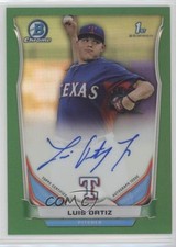 2014 Bowman Draft Chrome Pick Green Refractor 66/99 Luis Ortiz #BCA-LO Auto 01oq