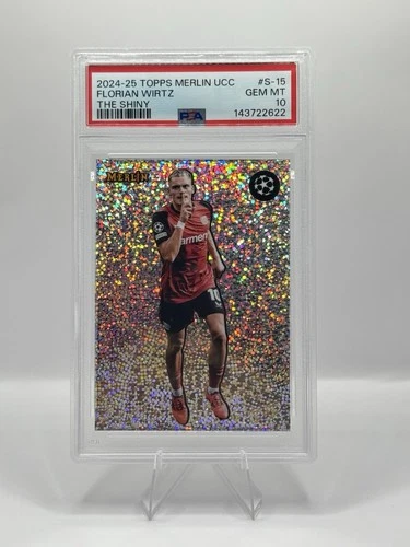 Topps Merlin 2024-25 Florian Wirtz The Shiny S-15 Bayer Leverkusen PSA 10