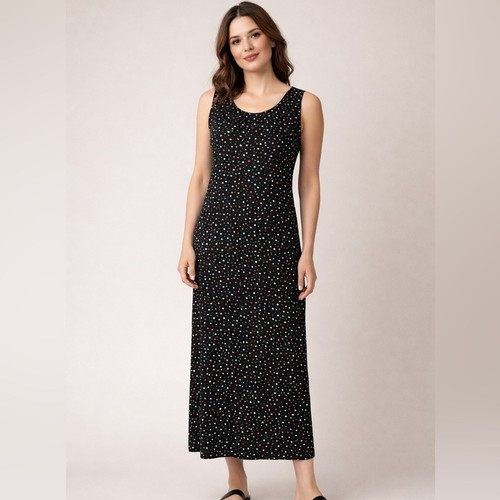 VTG Norm Thompson Polka Dot Maxi Dress