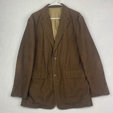 J Crew Sport Coat Jacket Corduroy Blazer Mens Medium Brown 2 Button Pockets