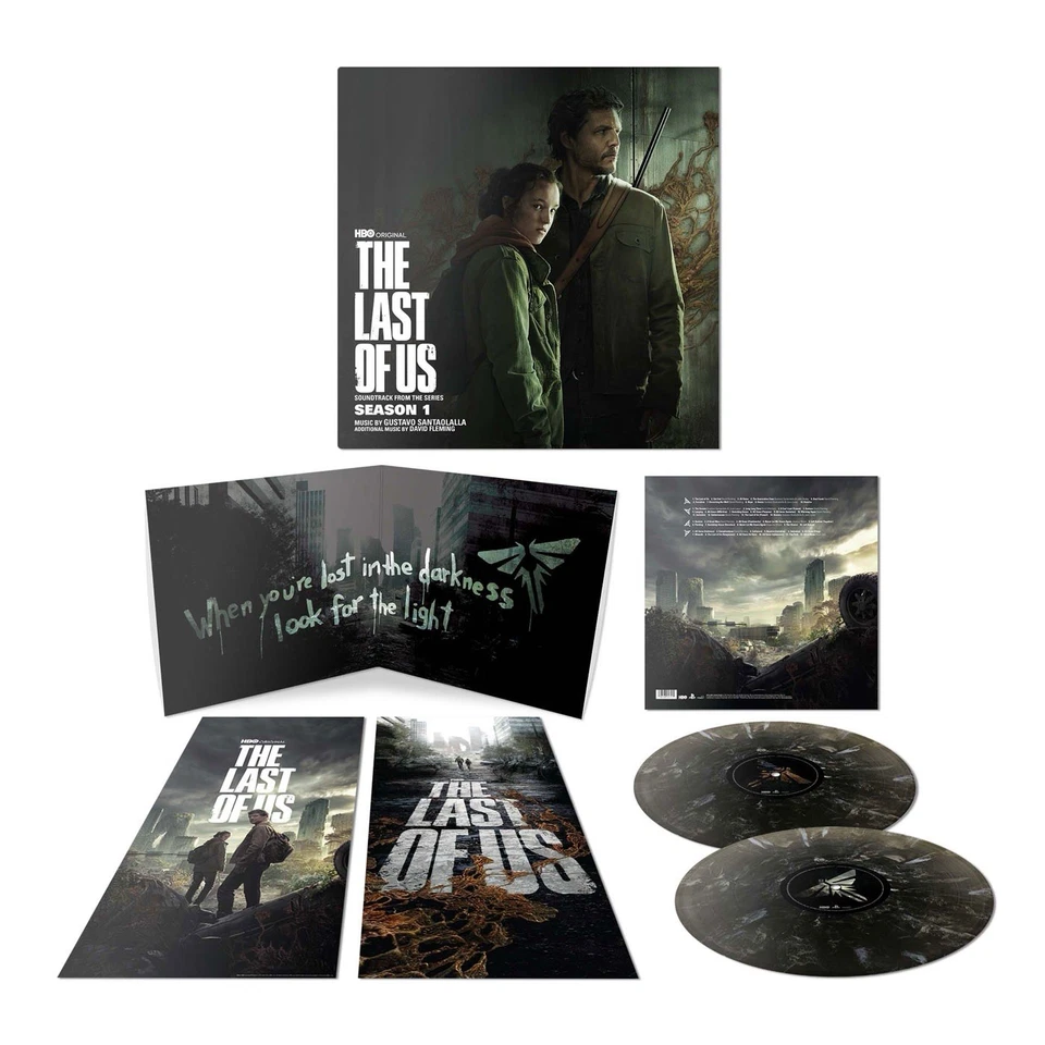 The Last of Us Season 1 Vinyl 2xLP Mondo Black & Silver Swirl HBO New Sealed - Image 4 of 4