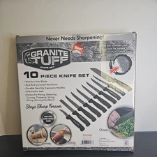 Granite Tuff Knife  Stainless Steel Granite Coated 10-piece Knife Set r1