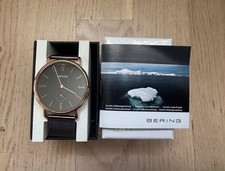 BERING Unisex Analog Funk Armbanduhr mit Edelstahl Armband und Saphirglas NEU