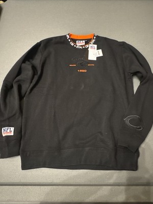Men's NFL x Staple Chicago Bears Globe Black Embroidered Sweatshirt Sz Large