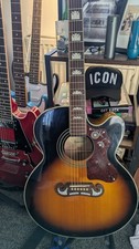 Epiphone J-200 EC Studio Electro Acoustic Guitar Sunburst 
