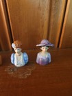 Vintage Avon Lady Head Thimbles Porcelain Ceramic Dated 1982-84 Lot of 8 — photo 4