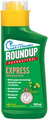 Roundup Express 500ml Konzentrat Unkrautex Unkrautvernichter gegen Unkraut