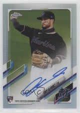 2021 Topps Chrome Rookie Auto Refractor 338/499 Eddy Alvarez #RA-EA Auto 0eo6