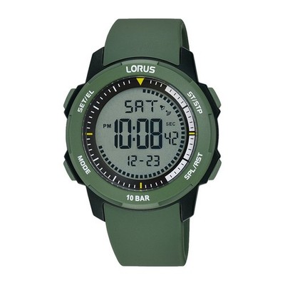 Lorus Digitaluhr R2377PX9 - grünes Armband - UVP 34,99 £