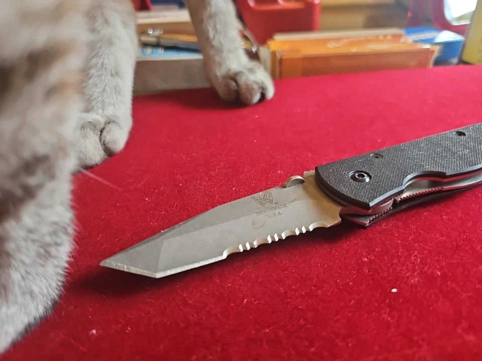 BENCHMADE 🦋 975S 'Spec- War' ⚡CQC-7⚡ Emerson (TITAN/G10/ATS-34  - Image 2 of 4