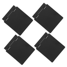 4Pcs Reusable Plastic Switch Cover Black with Light Blocking for Home