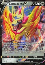 Zamazenta V 139/202 Holo V Rare Sword & Shield Pokemon Near Mint