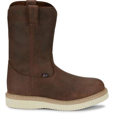 Men's Justin Ram 10'' Work Boots, Peacon Brown, 11.5 D Medium US