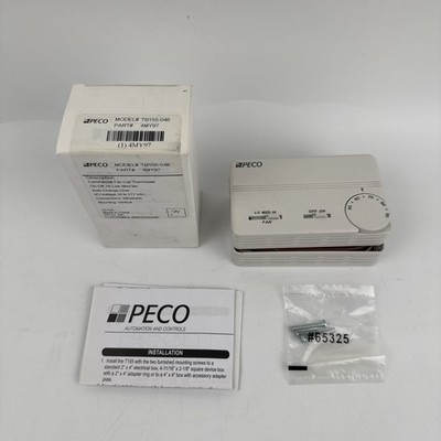 PECO Commercial Fan Coil Programmable Thermostat Onn-Off TB155-046