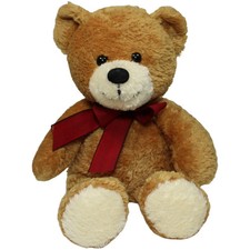 EBO Plüschtiere Schlenker Teddy mit roter Schleife Kuscheltier 33cm Gebraucht Te