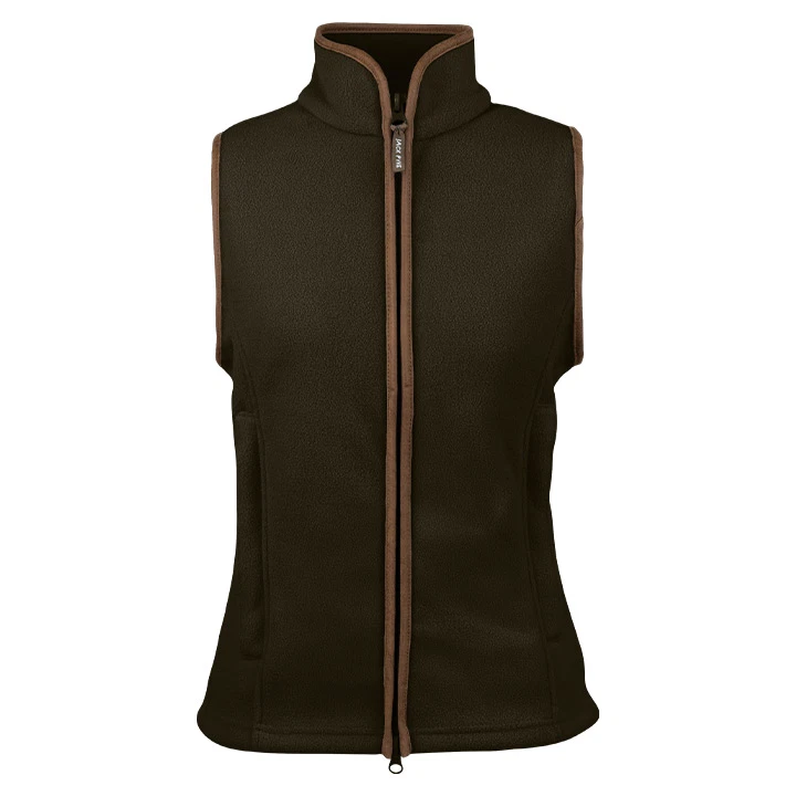 Jack Pyke Ladies Countryman Fleece Gilet – Dark Olive Thermal Outdoor Waistcoat