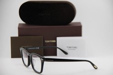 NEW TOM FORD TF 5870-F-B 001 ECO BLACK GOLD AUTHENTIC FRAMES EYEGLASSES 52-21