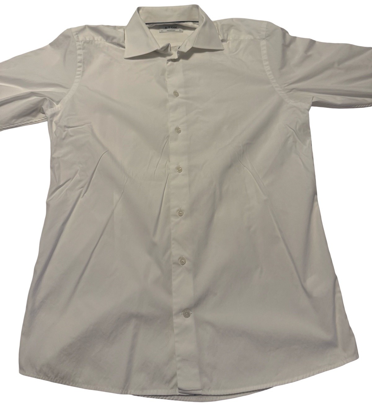 Eton Solid White Classic Contemporary Button Up D… - image 14
