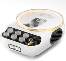 4 in 1 Retro Portable CD Players W/ Bluetooth Speakers FM Radio Night Light LCD