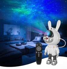 Astronaut Star Projector Galaxy Night Light with Timer and Remote Control